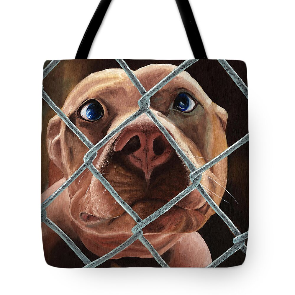 Pet Tote Bag featuring the painting Help Release Me III by Vic Ritchey