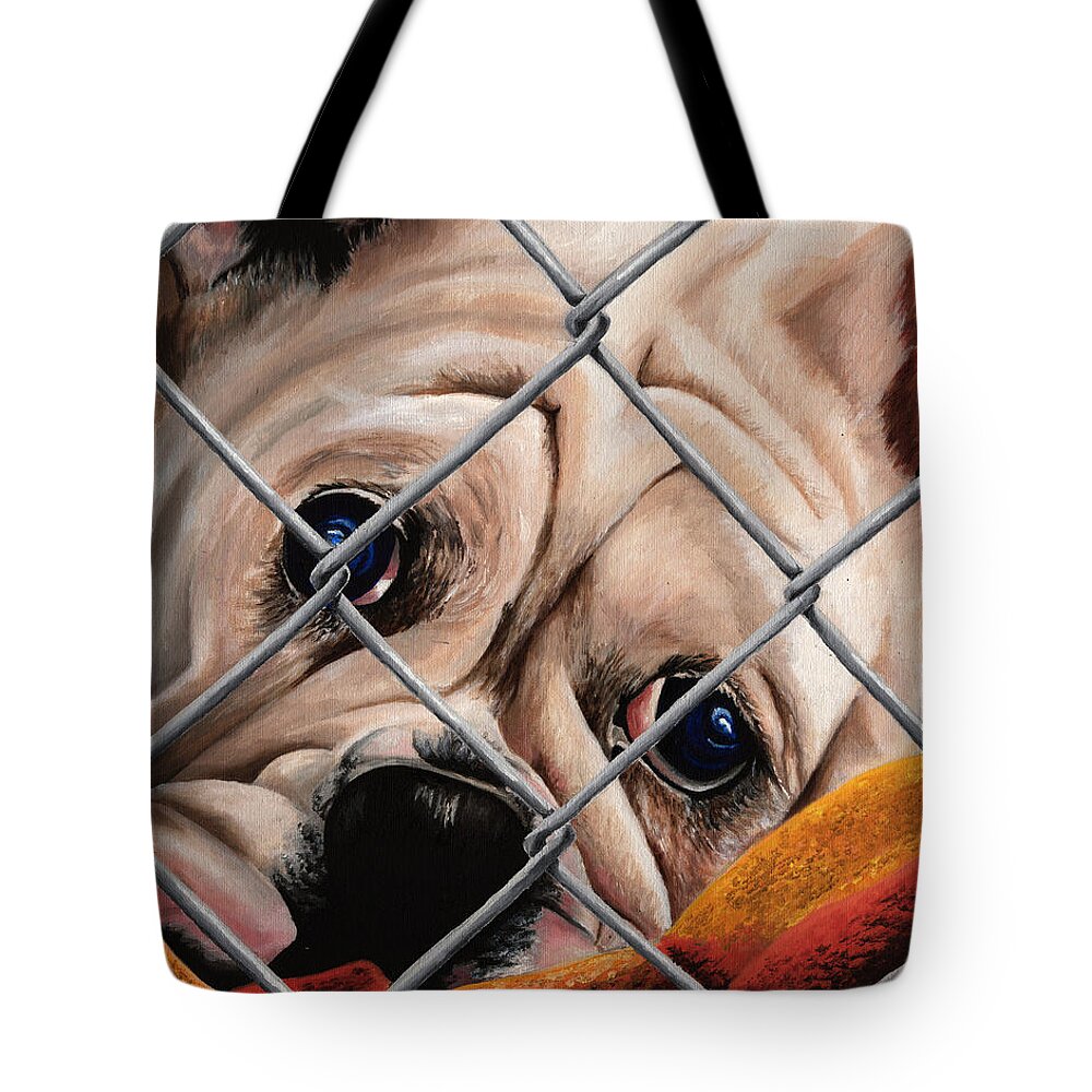 Pet Tote Bag featuring the painting Help Release Me IV by Vic Ritchey