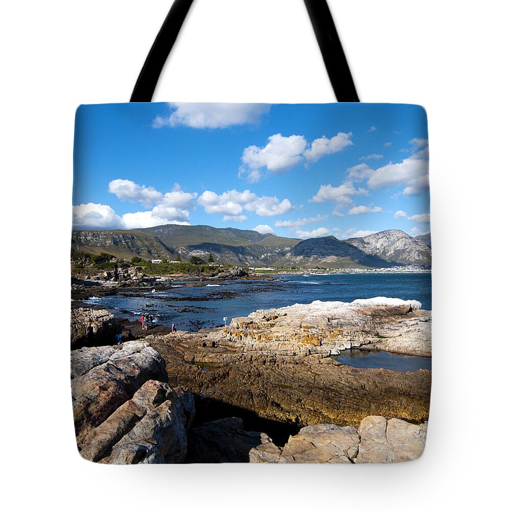 South Africa Tote Bag featuring the photograph Hermanus coastline by Fabrizio Troiani