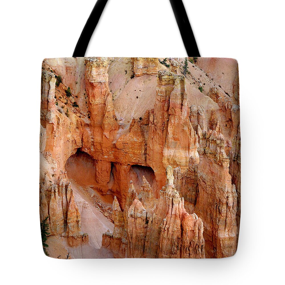 Bryce Canyon Tote Bag featuring the photograph Hideaway by Vicki Pelham