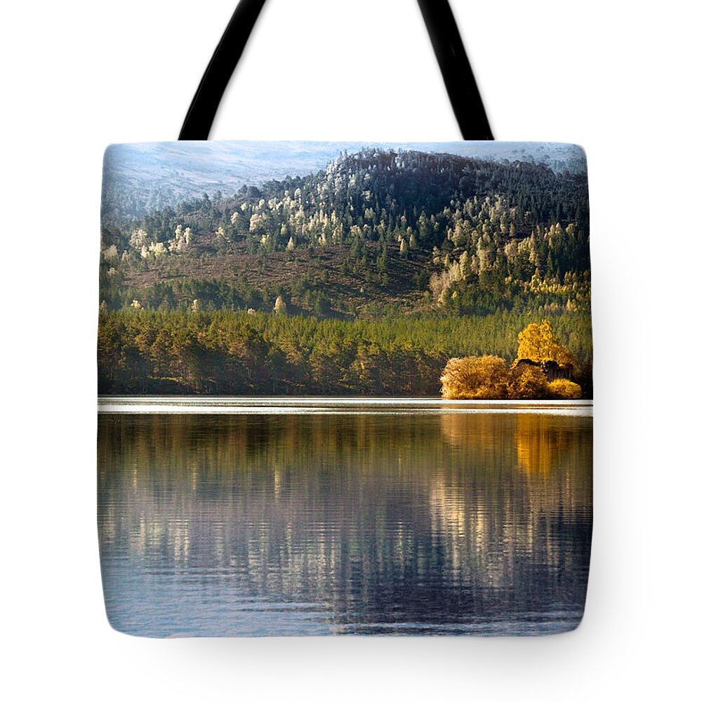 Scotland Tote Bag featuring the photograph Highland reflections by Dorit Fuhg