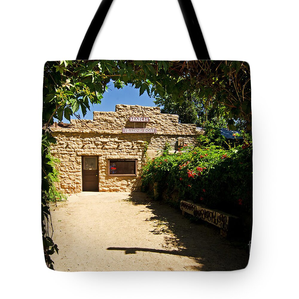 Post Tote Bag featuring the photograph Historic Trading Post by Bob and Nancy Kendrick