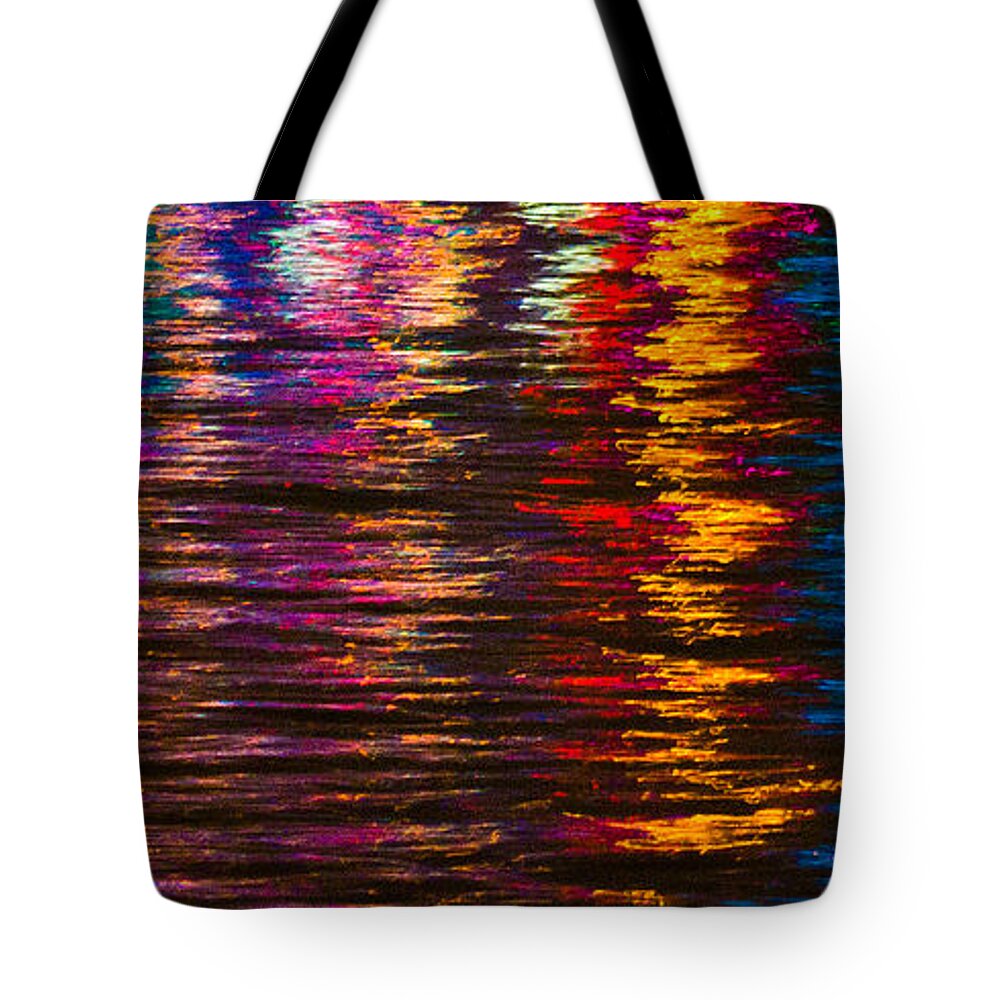 Reflections Tote Bag featuring the photograph Holiday Reflections by Dorothy Cunningham