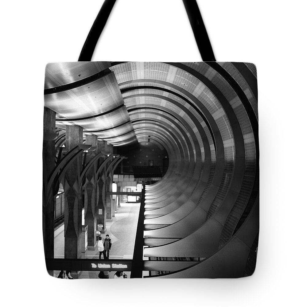 Subway Tote Bag featuring the photograph Hollywood and Highland by Daniel Knighton