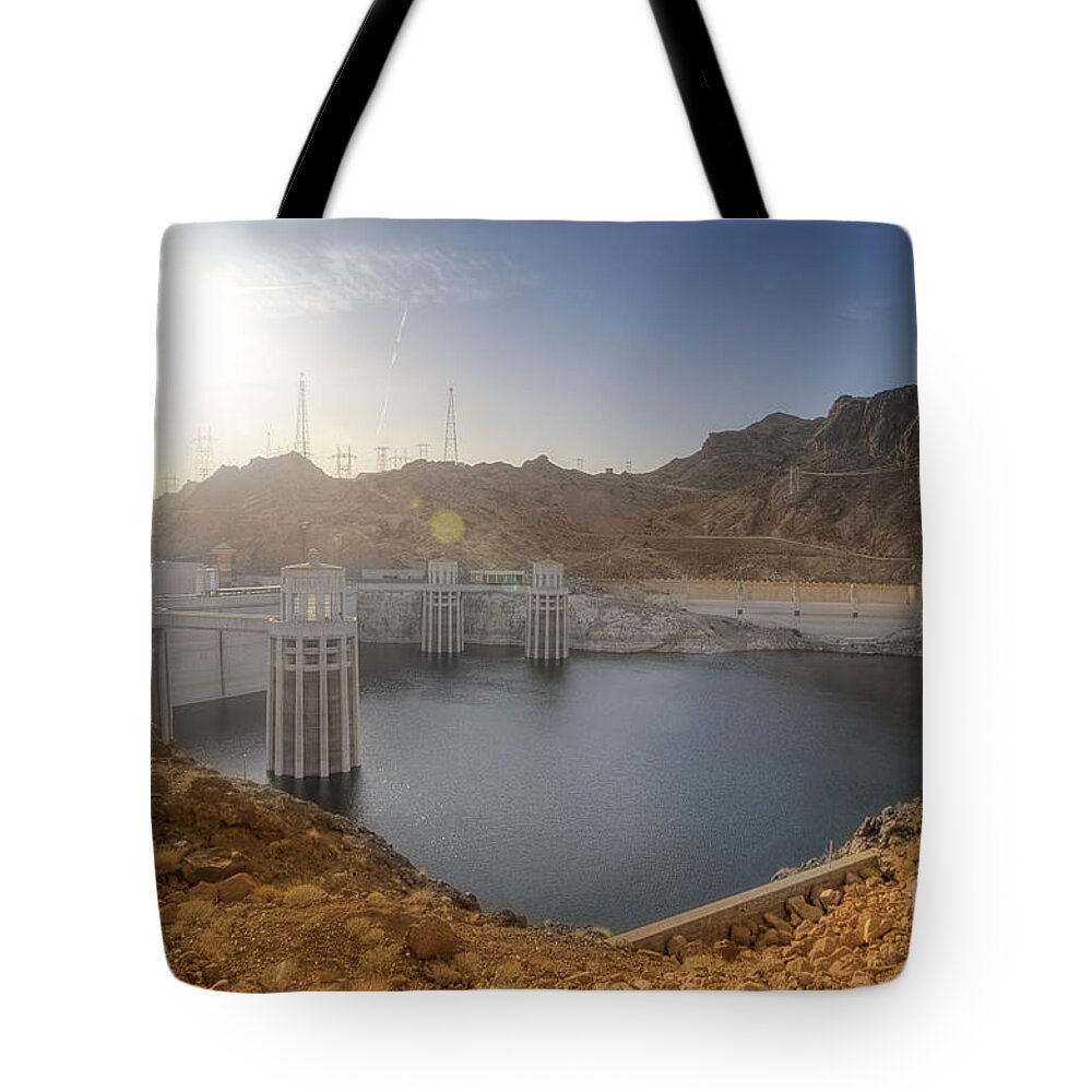 Yhun Suarez Tote Bag featuring the photograph Hoover Dam by Yhun Suarez