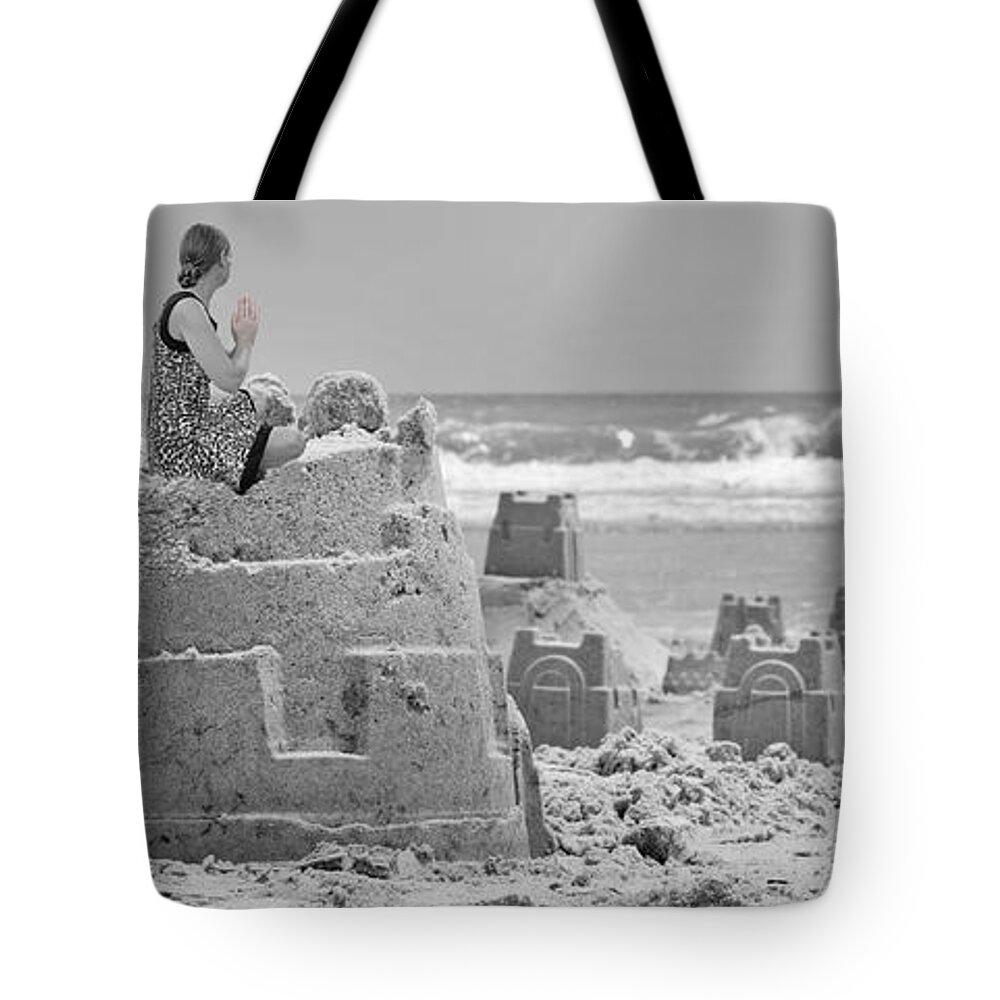 Sandcastle Tote Bag featuring the photograph Hope by Betsy Knapp