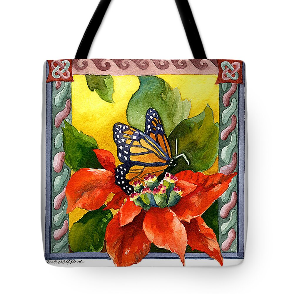 Hope Painting Tote Bag featuring the painting Hope Peace Love by Anne Gifford