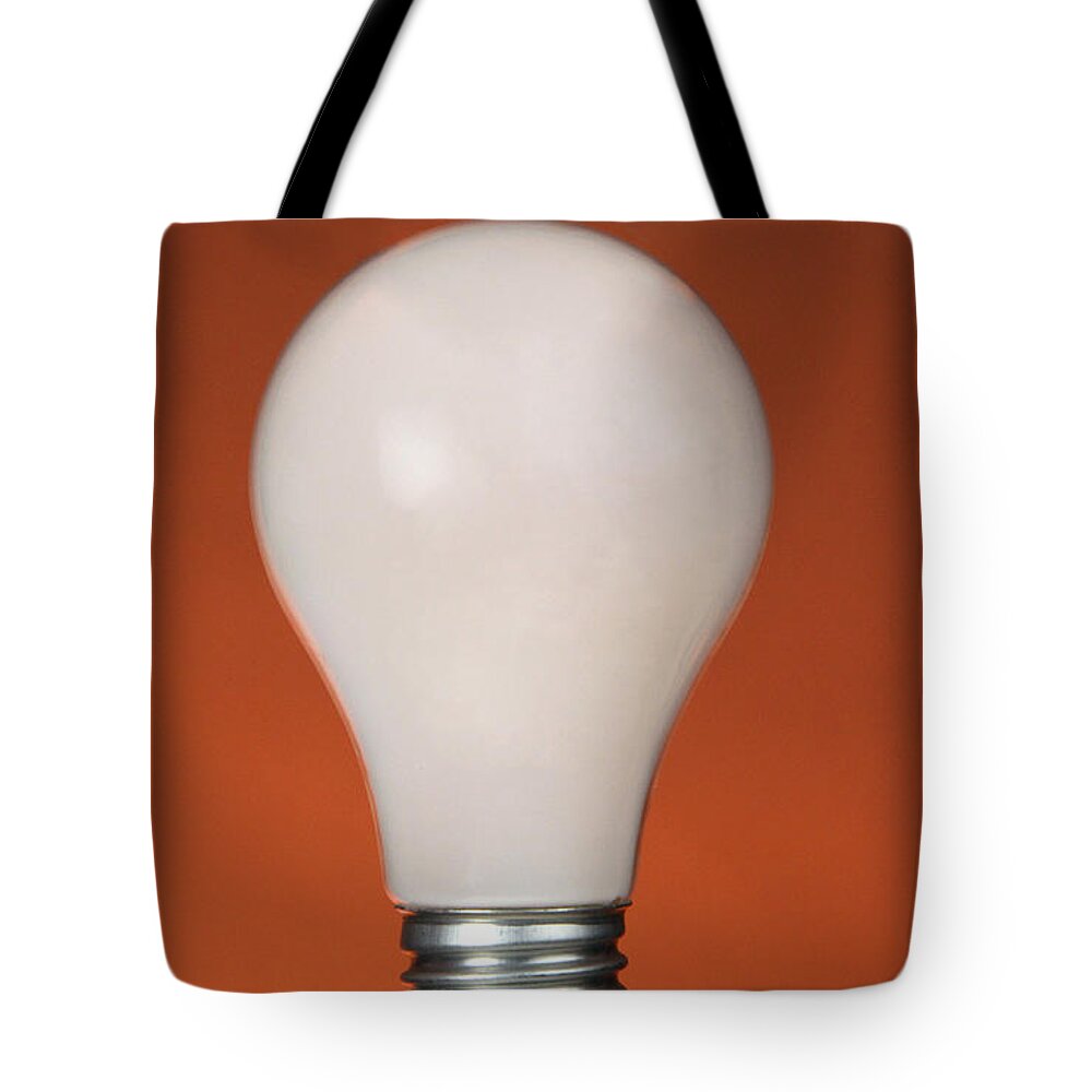 Object Tote Bag featuring the photograph Incandescent Light Bulb by Photo Researchers, Inc.