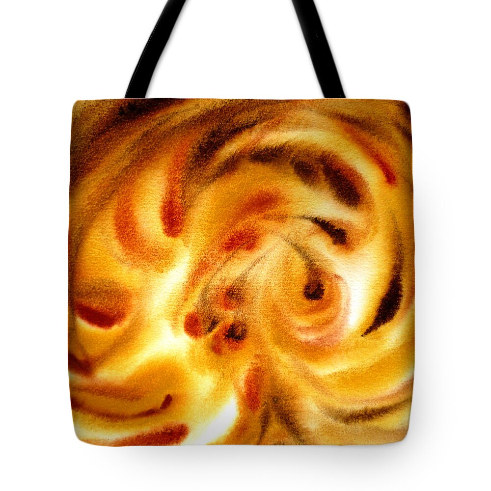 Abstract Design Tote Bag featuring the painting Inspiration Three A by Irina Sztukowski