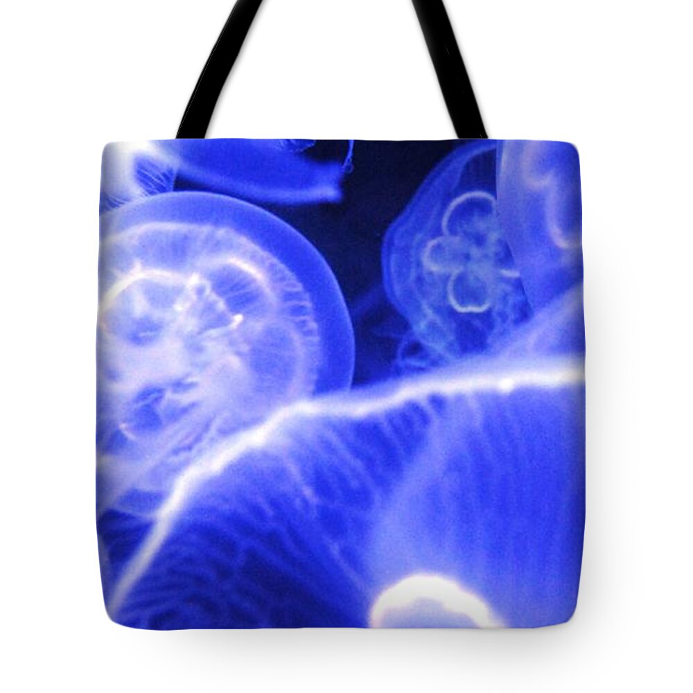 Jelly Fish Tote Bag featuring the photograph Jelly Fish by Angela Murray