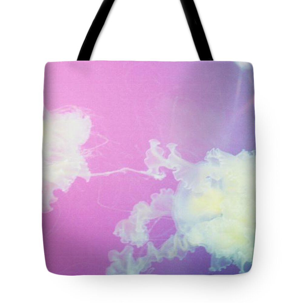 Jellyfish Tote Bag featuring the photograph Jellyfish 2 by Samantha Lusby