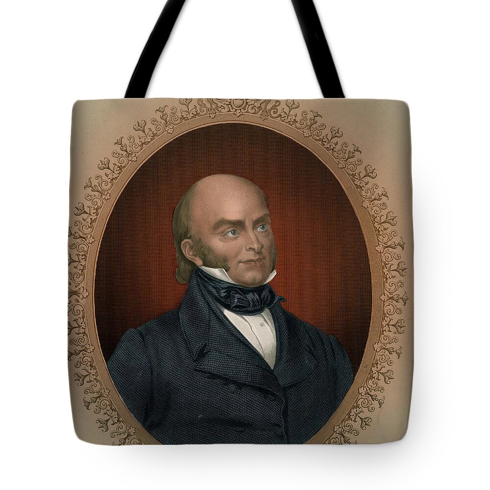 History Tote Bag featuring the photograph John Quincy Adams, 6th American by Photo Researchers