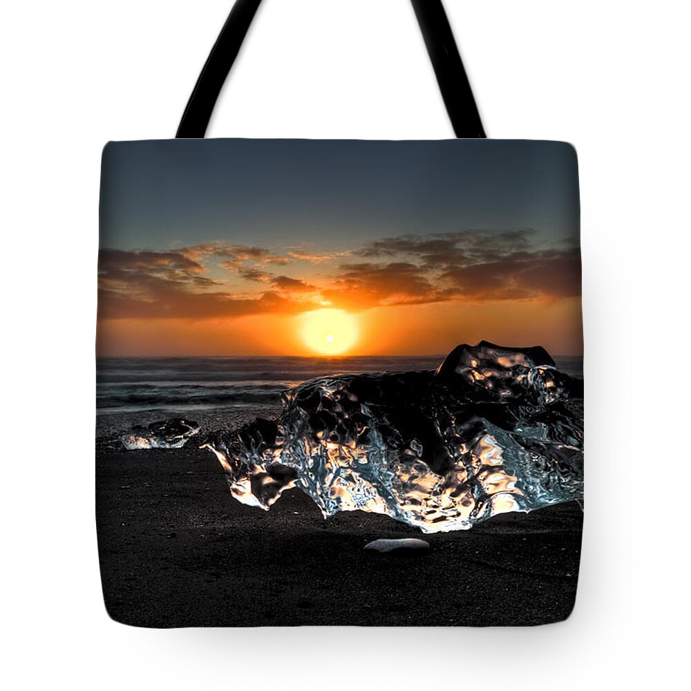 Iceland Tote Bag featuring the photograph Jokulsarlon Beach by Roddy Atkinson