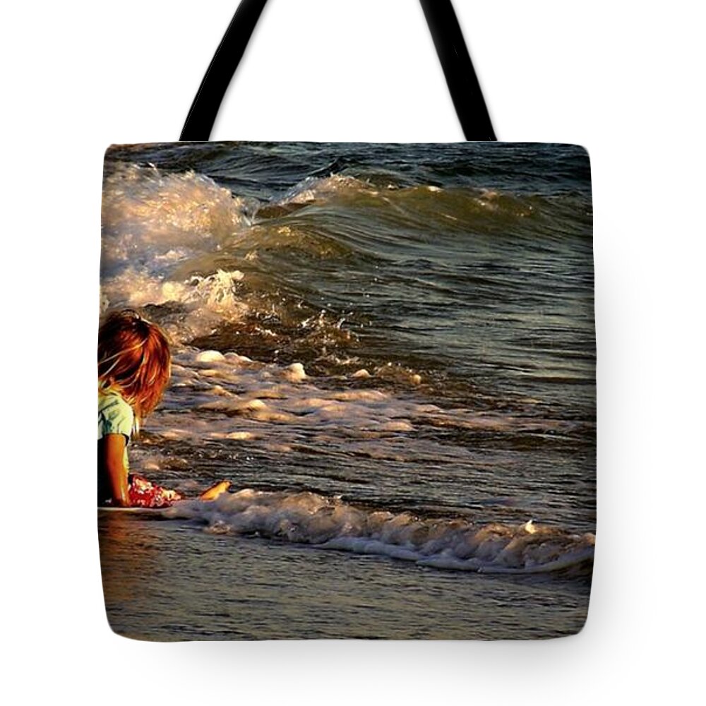 Little Girl Tote Bag featuring the photograph Joy by Marysue Ryan