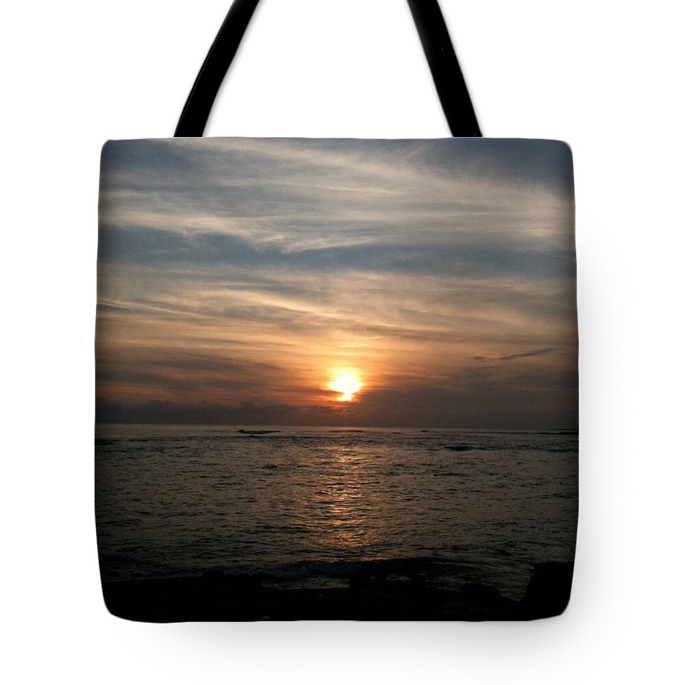 Sunset Tote Bag featuring the photograph Kauai Sunset by Carol Sweetwood