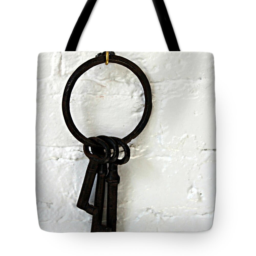 Keys Tote Bag featuring the photograph Keys to the Lighthouse by Jo Sheehan