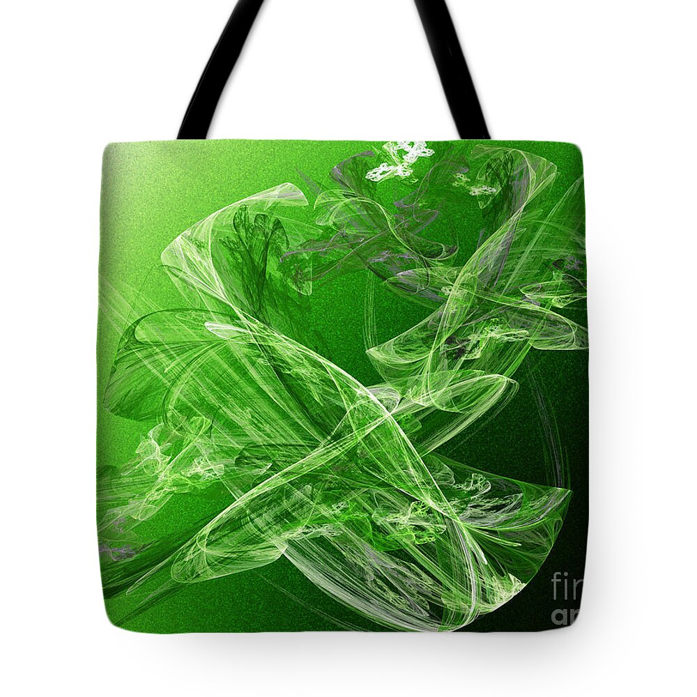 Fine Art Tote Bag featuring the digital art Krypton Lace by Andee Design