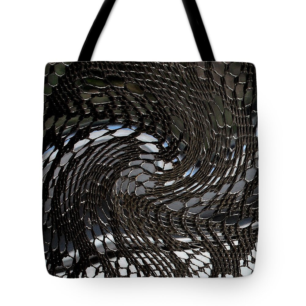 Lace Tote Bag featuring the photograph Lacey Abstract2 by Karen Harrison Brown