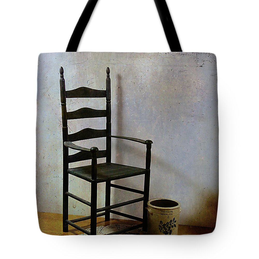 Ladderback Tote Bag featuring the photograph Ladderback by Judi Bagwell