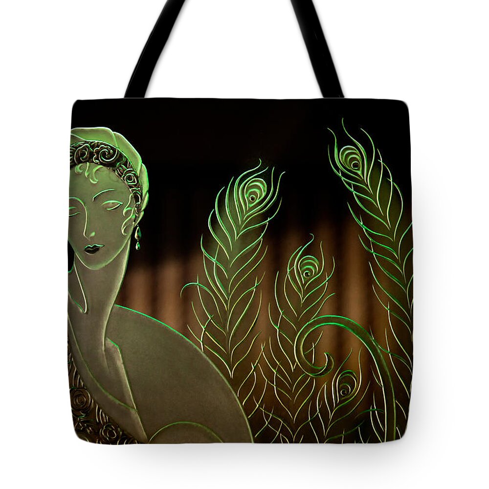 Glass Tote Bag featuring the photograph Lady in Glass by Christopher Holmes