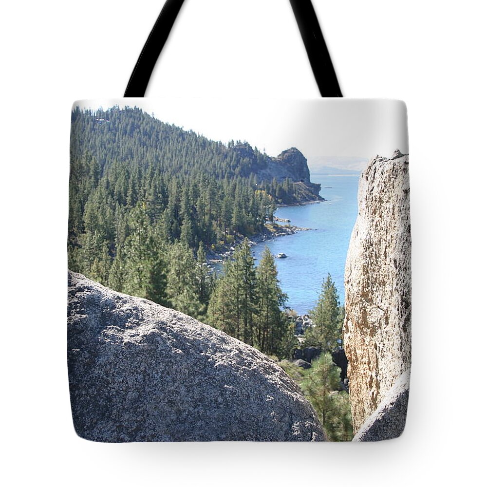 Trees Tote Bag featuring the photograph Lake Tahoe by Anthony Trillo