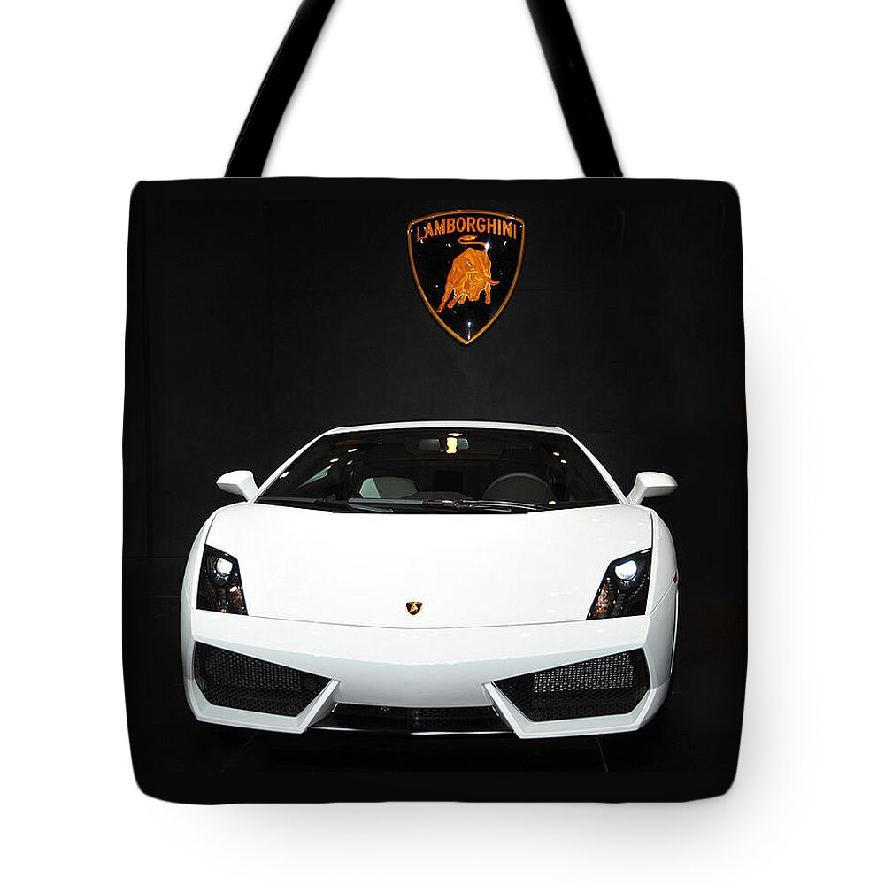 Lamborghini Tote Bag featuring the photograph Lamborghini  by Dragan Kudjerski