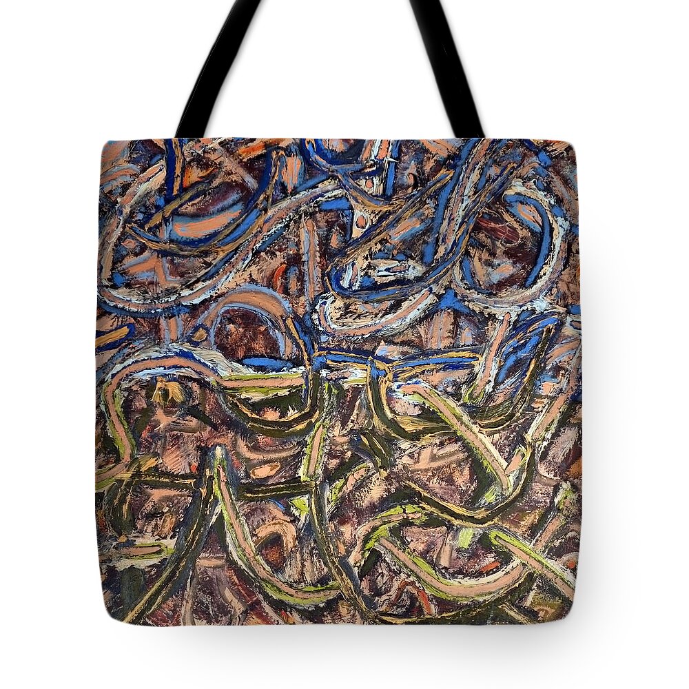  Landscape Tote Bag featuring the painting Landscape Movement by JC Armbruster