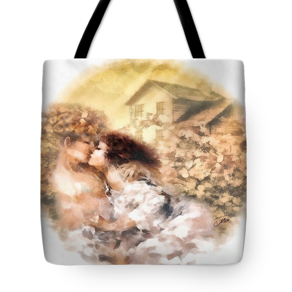 Last Day Of Summer Tote Bag featuring the painting Last Day of Summer by Mo T