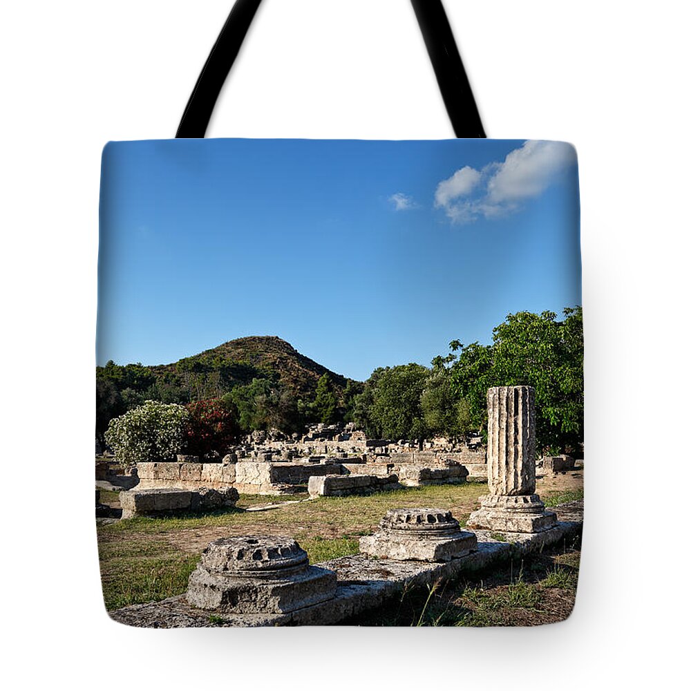 Ancient Tote Bag featuring the photograph Leonidaion - Ancient Olympia by Constantinos Iliopoulos
