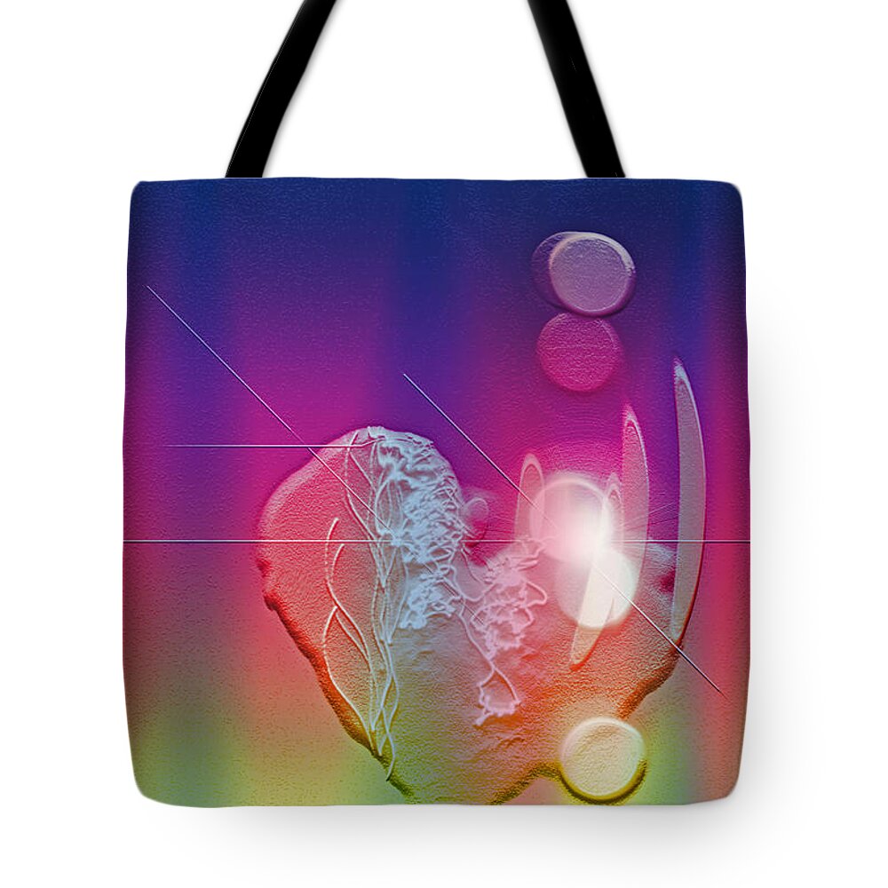 Love Art Tote Bag featuring the digital art Light in your Heart by Linda Sannuti