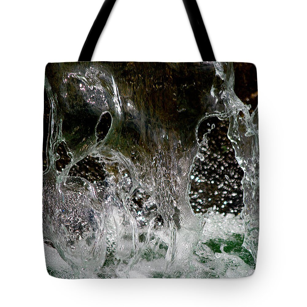 Photography Tote Bag featuring the photograph Liquid Art by Vicki Pelham