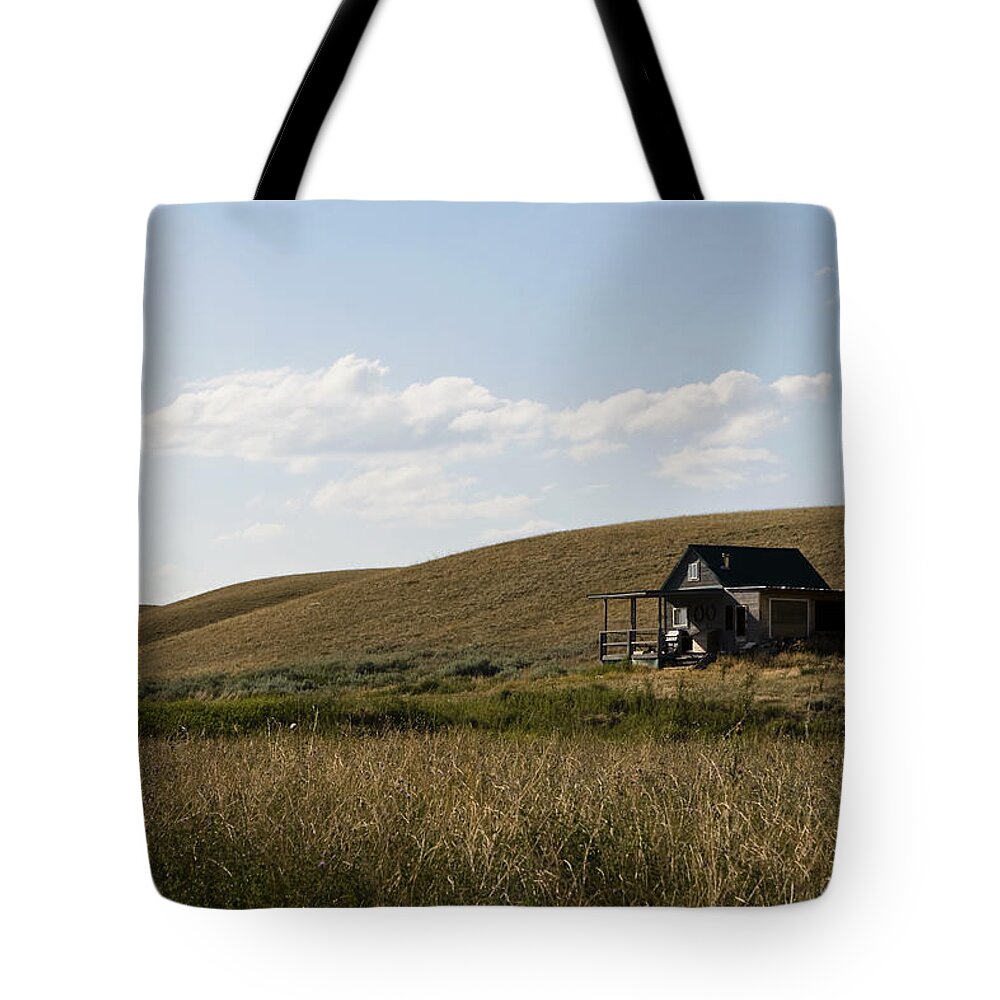 Farmhouse Tote Bag featuring the photograph Little House on the Plains by Lorraine Devon Wilke