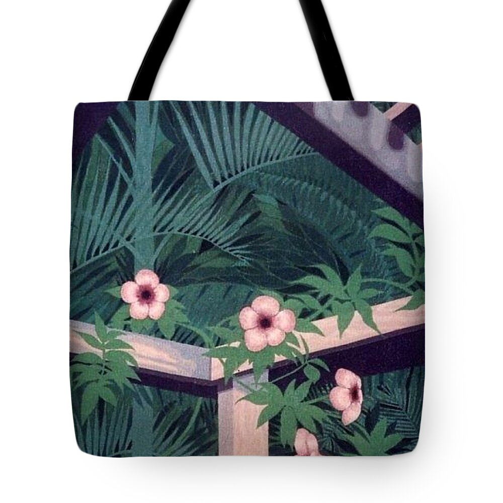 Flowers Tote Bag featuring the painting Look Up by Richard Laeton