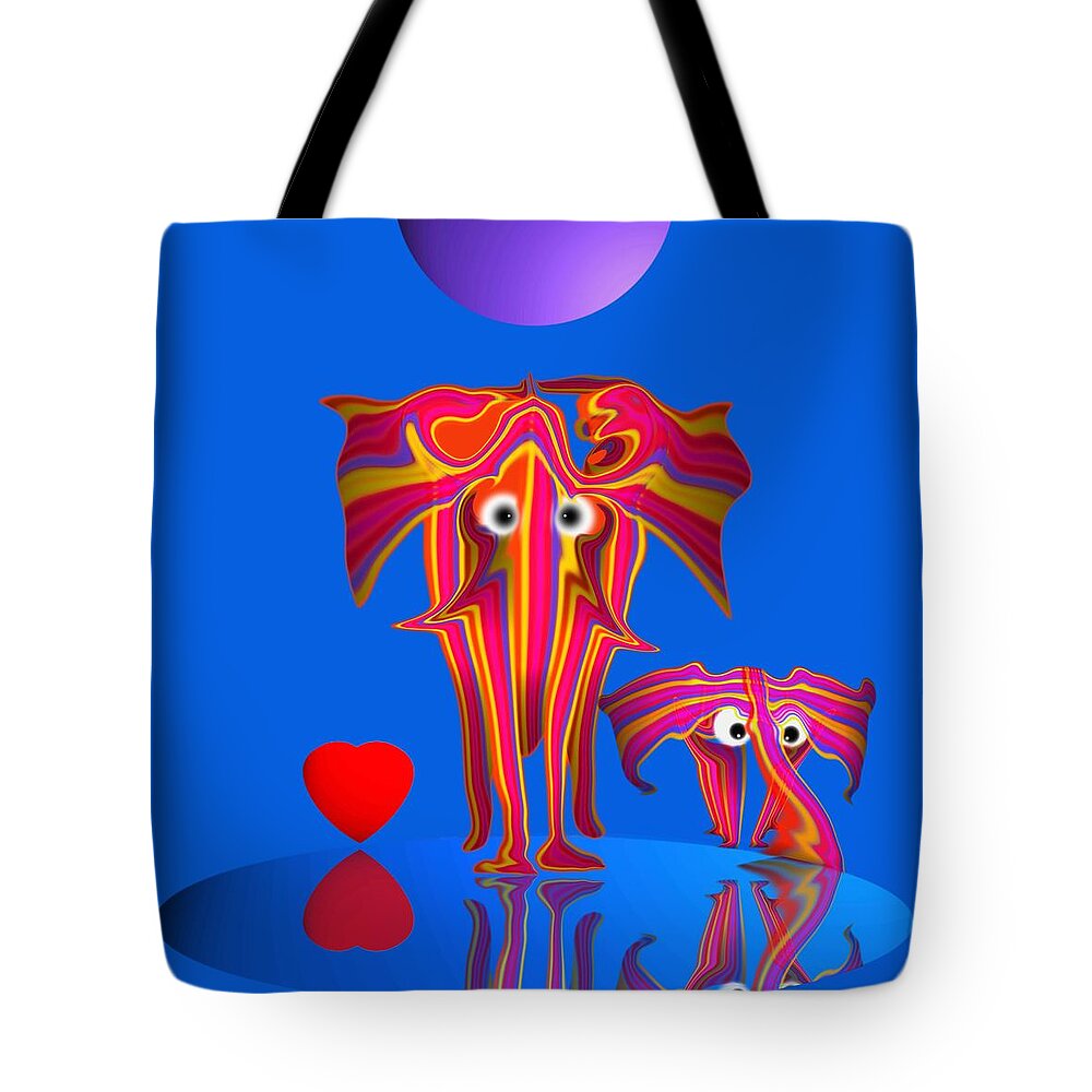 Africa Tote Bag featuring the painting Looking For Love by Charles Stuart