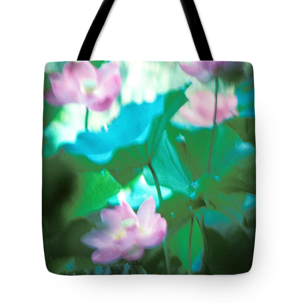 Nature Tote Bag featuring the photograph Lotus--Ethereal Impressions ii 20A1 by Gerry Gantt