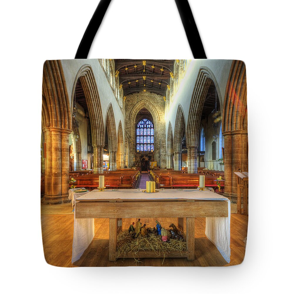 Yhun Suarez Tote Bag featuring the photograph Loughborough Church Altar by Yhun Suarez