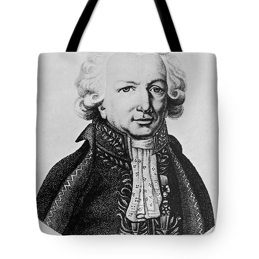 History Tote Bag featuring the photograph Louis-antoine, French Explorer by Photo Researchers, Inc.