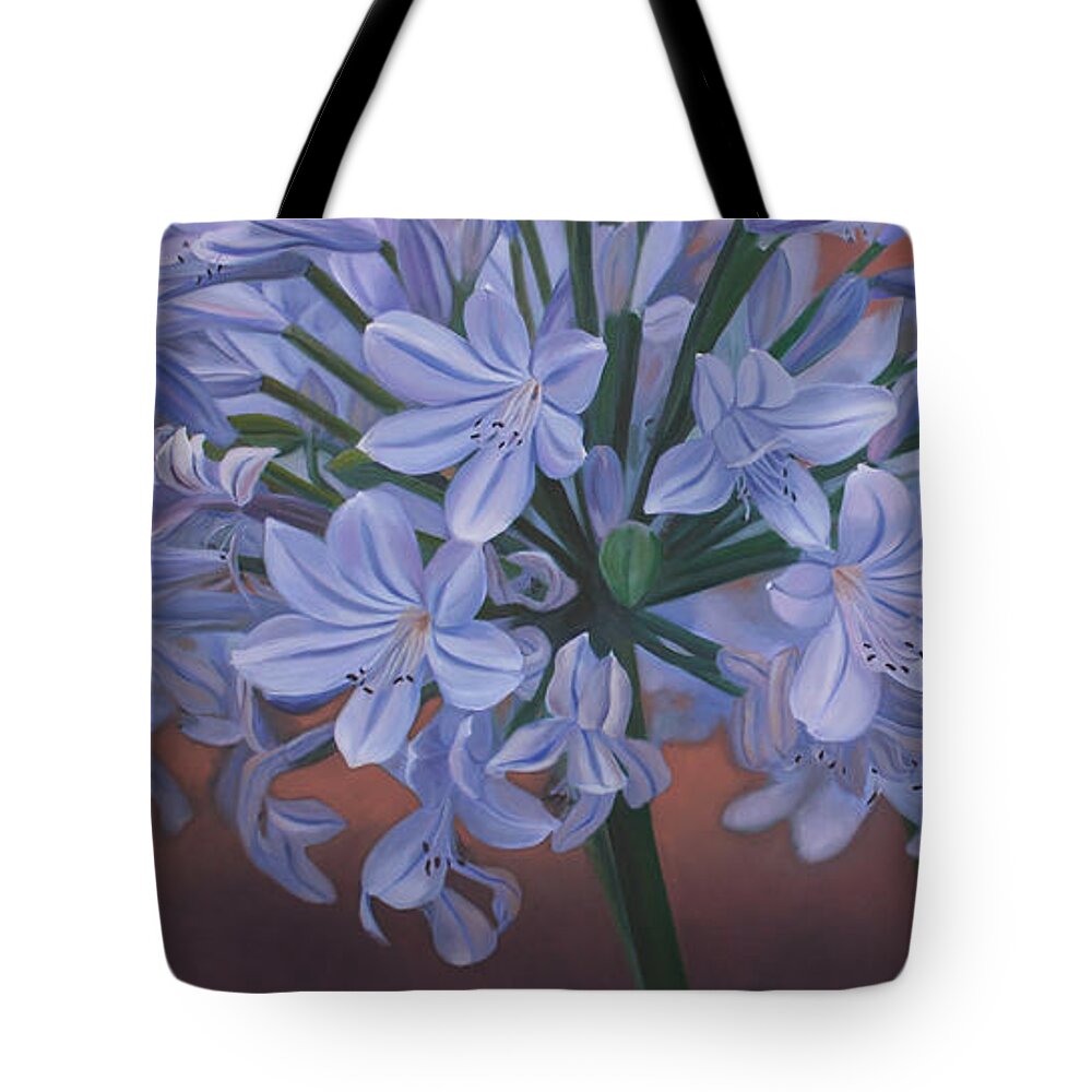 Flowers Tote Bag featuring the painting Love Flowers by Jan Lawnikanis