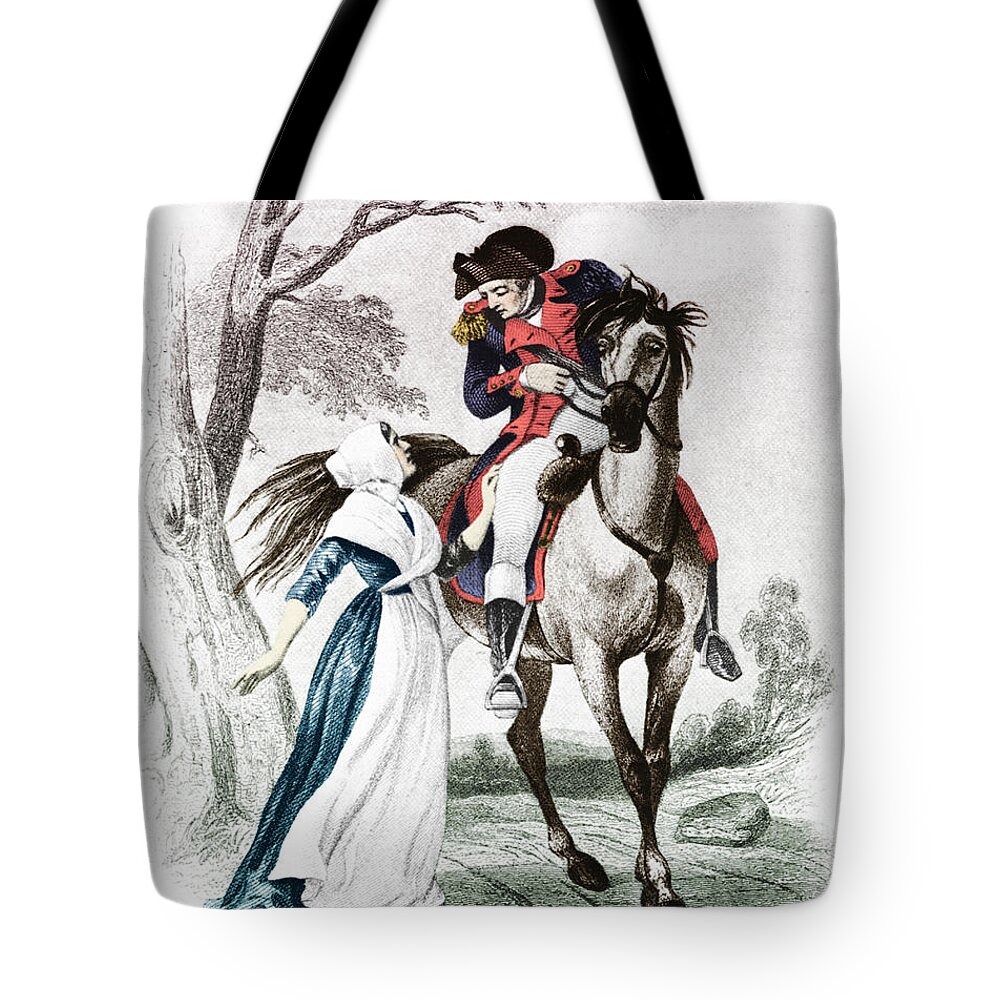 History Tote Bag featuring the photograph Lydia Darragh, American Patriot by Photo Researchers