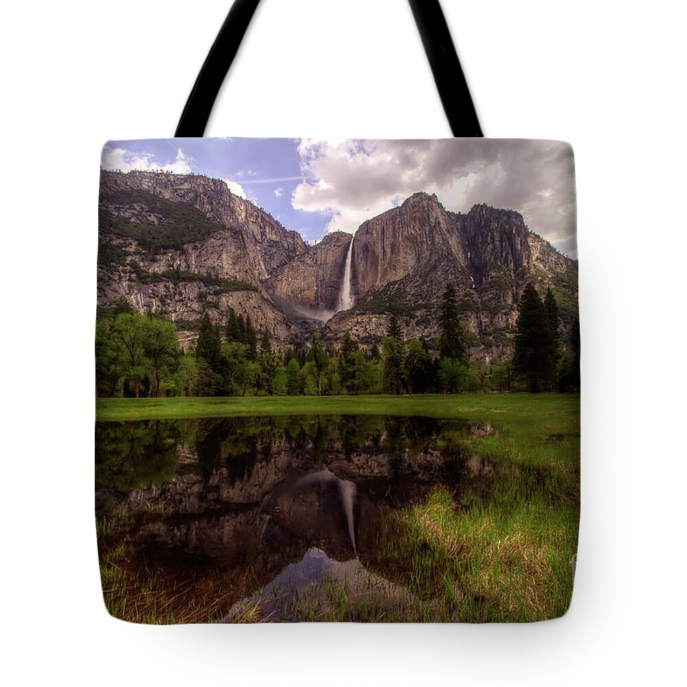 Cooks Meadow Tote Bag featuring the photograph Majestic Reflections by Sue Karski