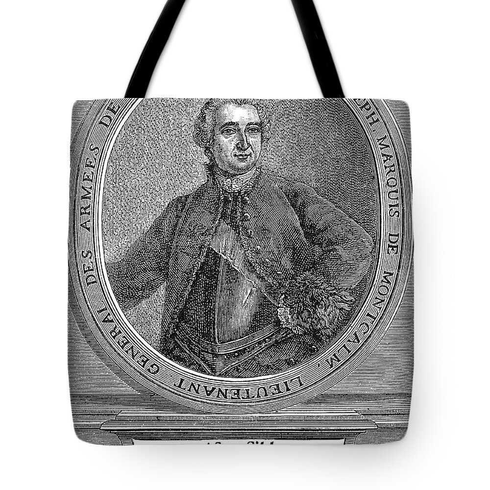 18th Century Tote Bag featuring the photograph MARQUIS de MONTCALM by Granger