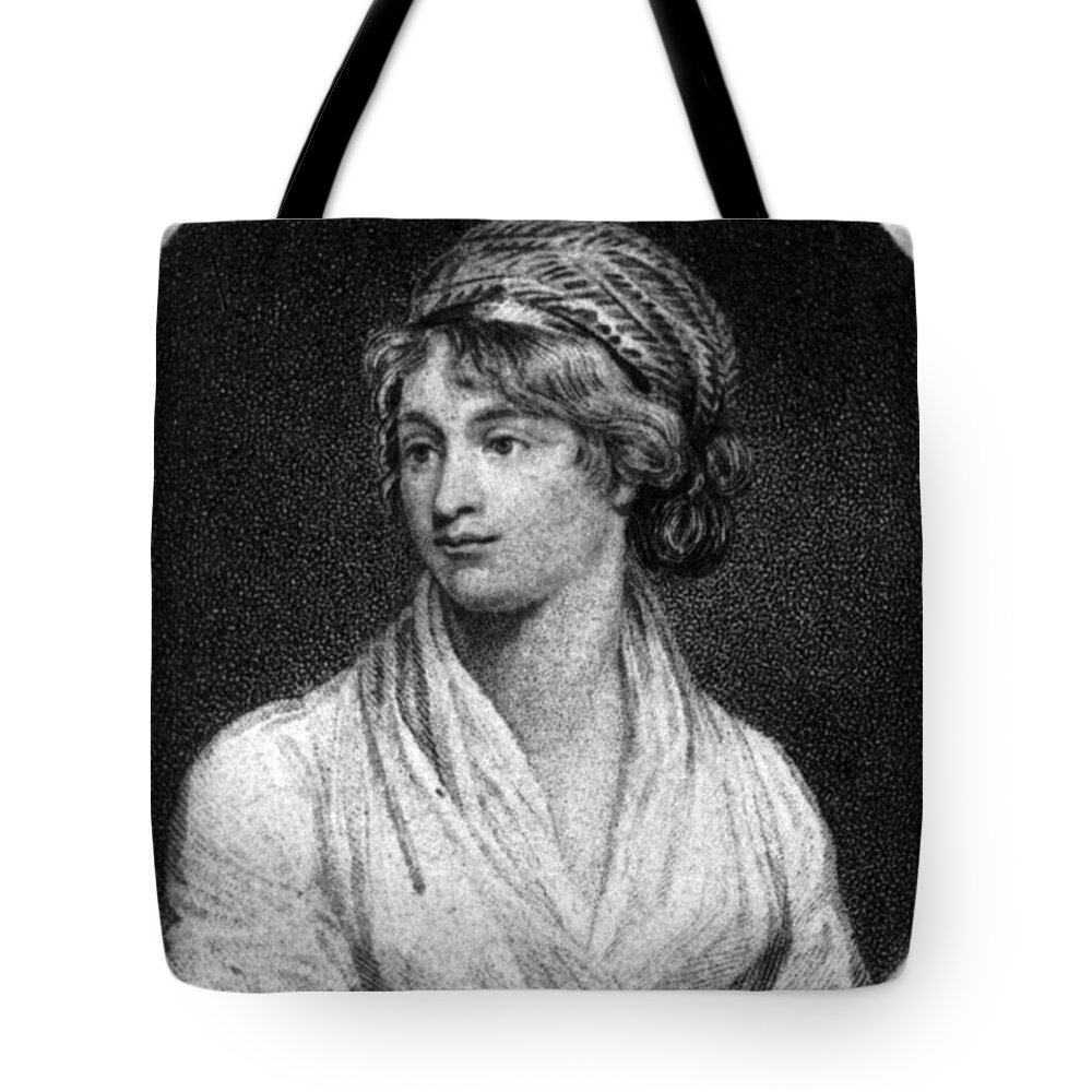 History Tote Bag featuring the photograph Mary Wollstonecraft by Photo Researchers