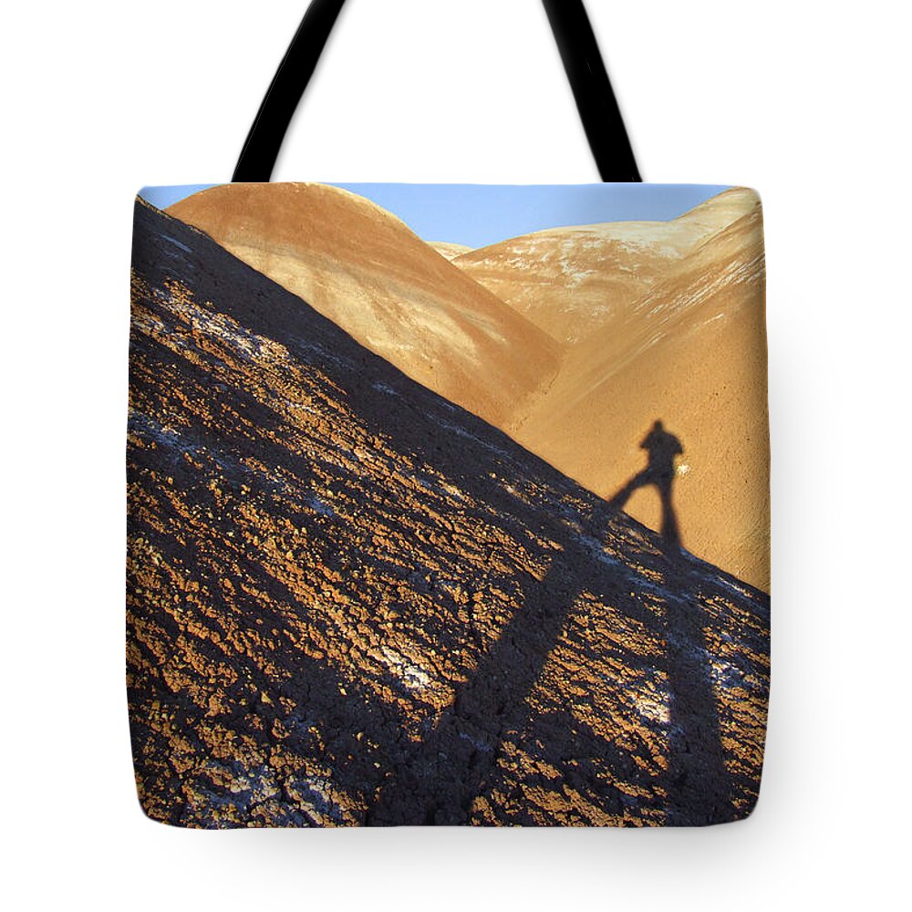 Shadow Tote Bag featuring the photograph Me and My Shadow - Utah by Mike McGlothlen