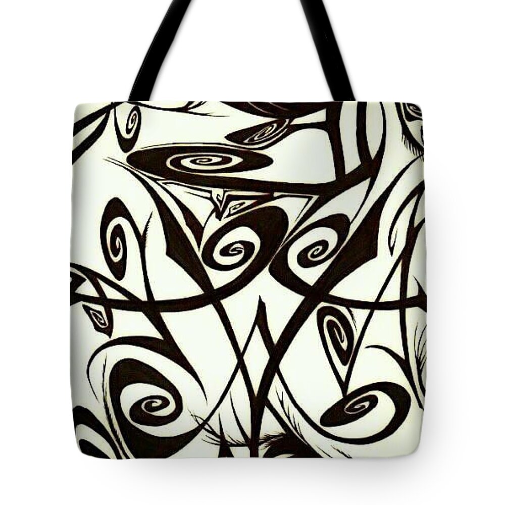 Black Tote Bag featuring the photograph Melody by Artist RiA