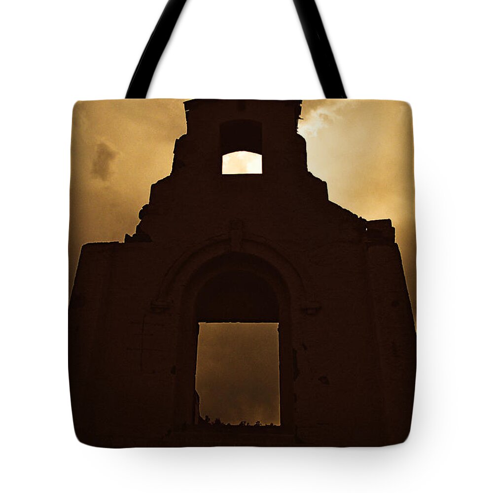 Morley Tote Bag featuring the photograph Mission Of The Sun by Ron Weathers