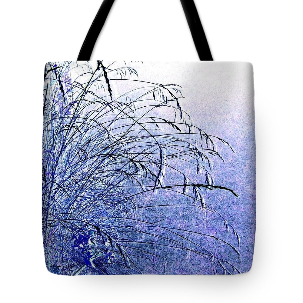 Misty Blue Tote Bag featuring the photograph Misty Blue by Will Borden