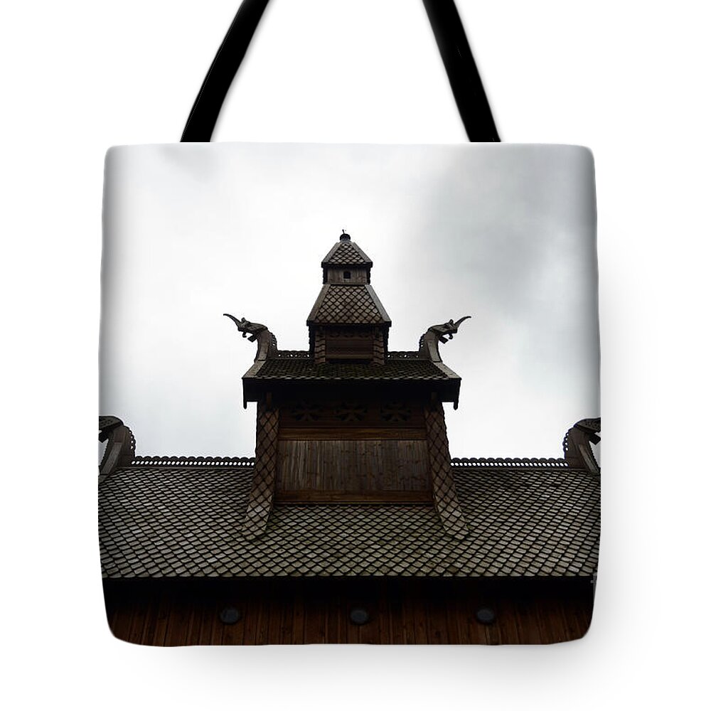 Moorhead Stave Church Tote Bag featuring the photograph Moorhead Stave Church 3 by Cassie Marie Photography