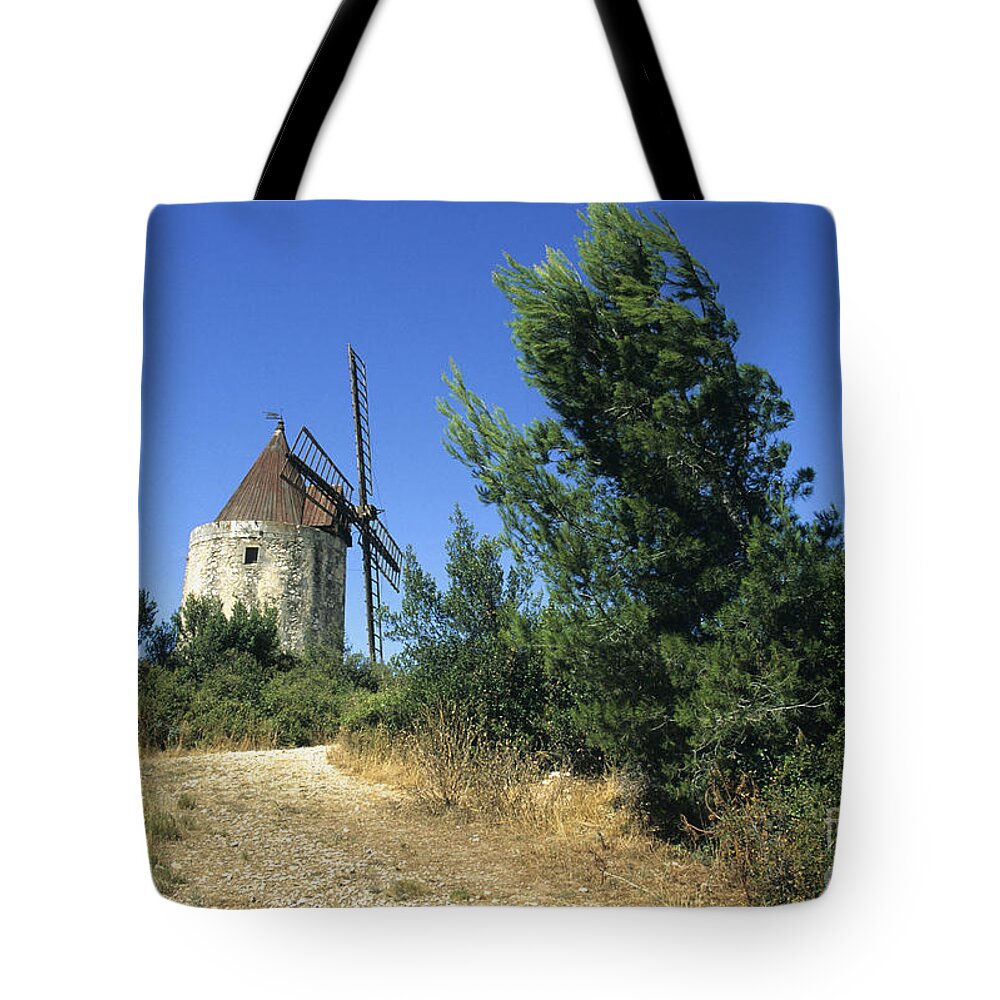 France Tote Bag featuring the photograph Moulin of Daudet. Fontvieille. Provence by Bernard Jaubert