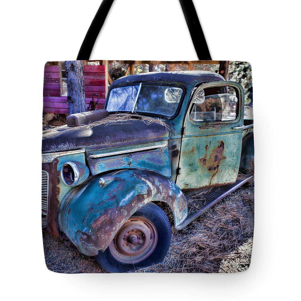  Truck Tote Bag featuring the photograph My old truck by Garry Gay