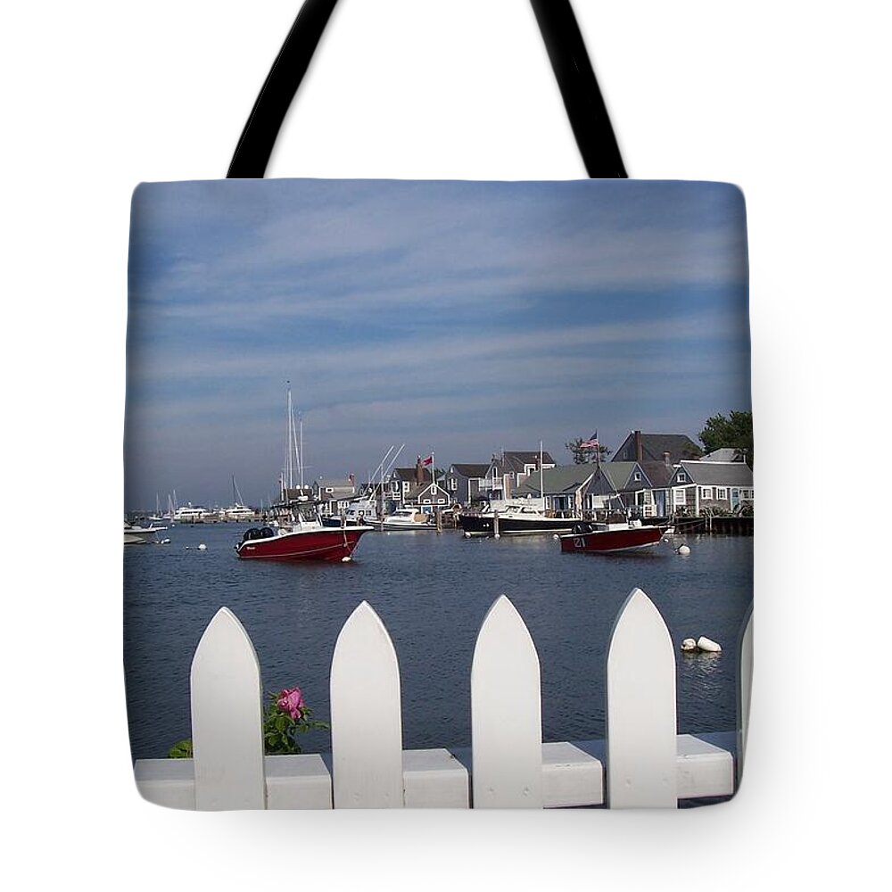 Nantucket Tote Bag featuring the photograph Nantucket Harbor by Michelle Welles